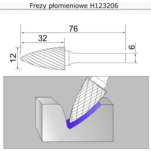 Liepsnos pjaustytuvas (H) - 12