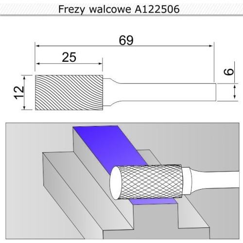 Cylindrical cutter (A) - 12