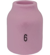TIG ceramic nozzle under gas lens U-126 (T-9/20) 53N - 60 - nr 6 - 25x9,5