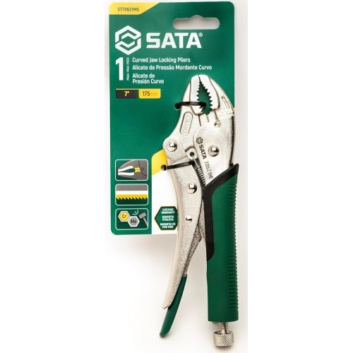 Suspaudimo replės 175mm išlenktos