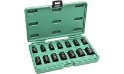 1/2" Dr. Impact socket set thin wall 14pcs (10-24mm)