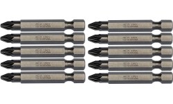1/4"Dr POZIDRIV bit, 10pcs 2x 50mmL