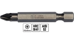 1/4"Dr POZIDRIV bit, 10pcs 2x 50mmL