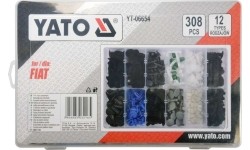 Plastic Push-Type Clip Assortment (308pcs) Fiat