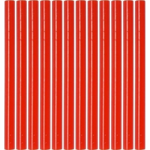 Hot glue stick set (red) (12pcs) 7.2x100mm