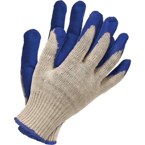 Work gloves, rubberized