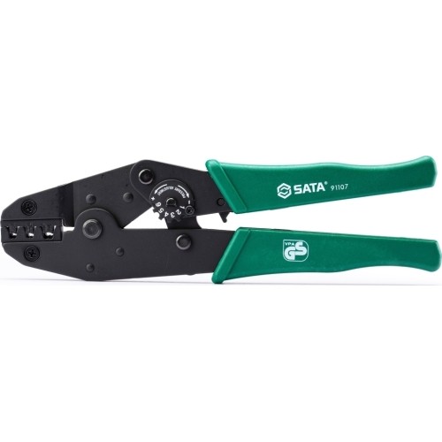 Ratchet crimping pliers for non-insulated terminals