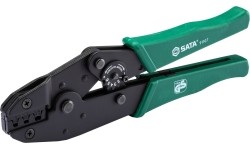 Ratchet crimping pliers for non-insulated terminals