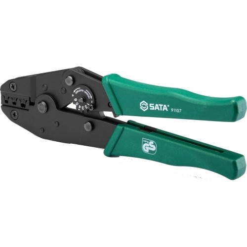 Ratchet crimping pliers for non-insulated terminals