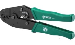Ratchet crimping pliers for non-insulated terminals
