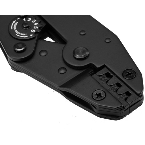 Ratchet crimping pliers for non-insulated terminals