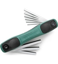 Sulankstomų šešiakampių raktų rinkinys (9vnt)(SAE)