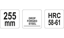 Skardos kirpimo žirklės 255mm (tiesios)