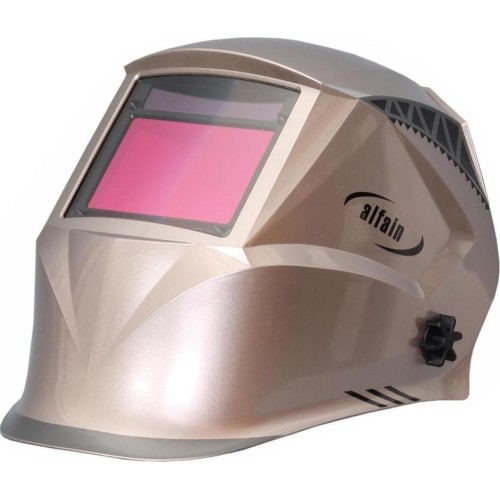 Welding Helmet S9B Shooting Shark SILVER true color