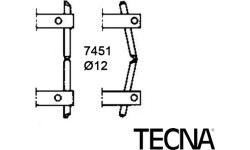 Elektrodų pora Tecna 7451 (12mm)