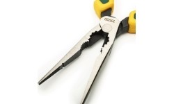 High leverage long nose combination pliers 220mm