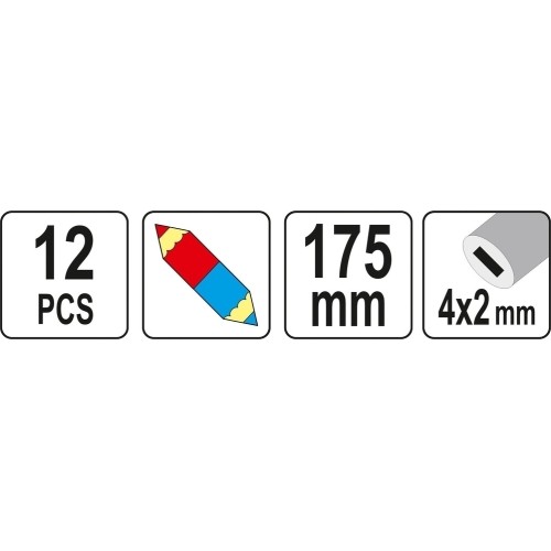 Technical pencil (blue/red) 12 pcs