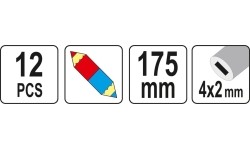 Technical pencil (blue/red) 12 pcs