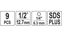 Wheel socket screw and pins brush cleaning set 9pcs