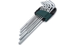 L-tipo šešiakampių raktų rinkinys (prailgintų)(12vnt) 1/16-3/8 (colinė sistema)