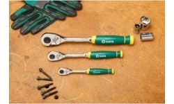 Dr. Quick-release ratchet (tear drop) set 3pcs, cushion grip 72 teeth