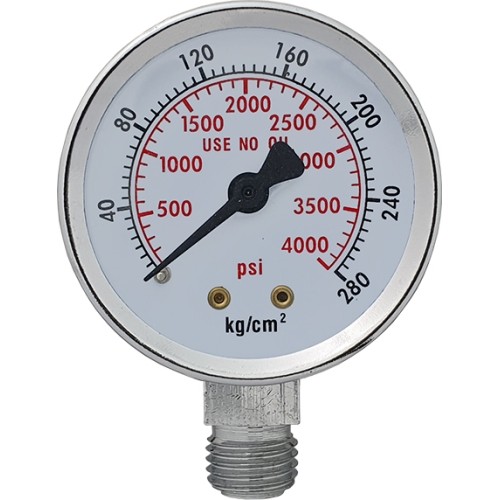 Pressure gauge ⌀ 52mm CO₂/Ar reducer with rotameter and heater CH-258 RBRP