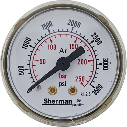 Pressure gauge for RBR-Ar/CO₂ reducer ⌀ 40mm 250bar