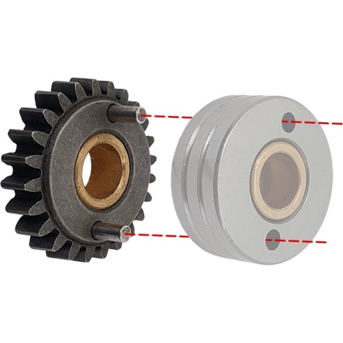 Dantratis, vielos padavimo mechanizmui 4Rn (4 ratukai)