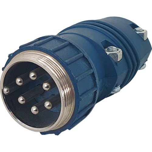 TIG control plug type PANASONIC 6 pin. - Male