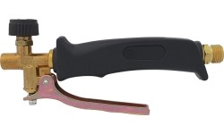 Dujinio lituoklio rankena su vožtuvu ir svirtimi