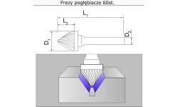 60° countersink cutter J121106