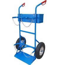 Two-cylinder gas cylinder cart - pripučiami +-380