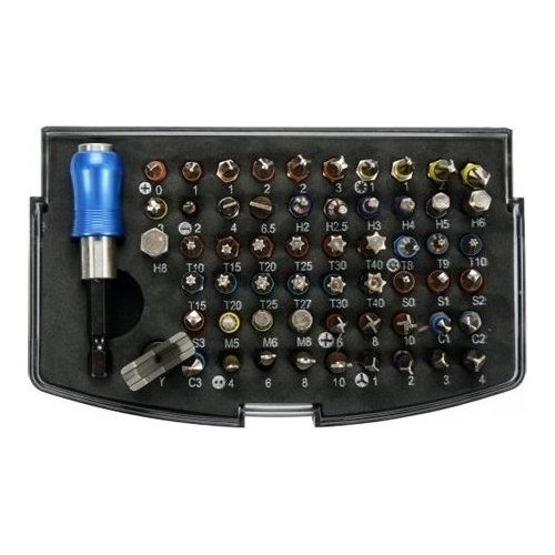 Screwdriver bit set with bit holder 59pcs.