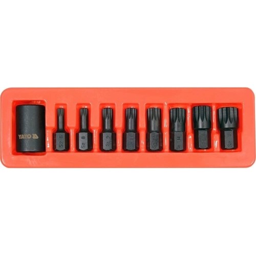 1/2" Dr. Bit socket impact set (SPLINE) 9pcs