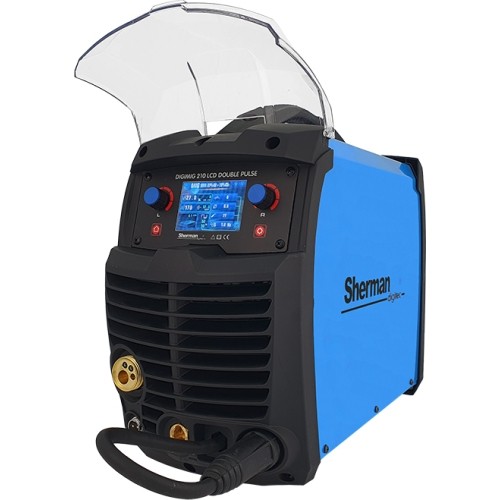 Synergic inverter welder DIGIMIG 210 LCD DOUBLE PULSE 