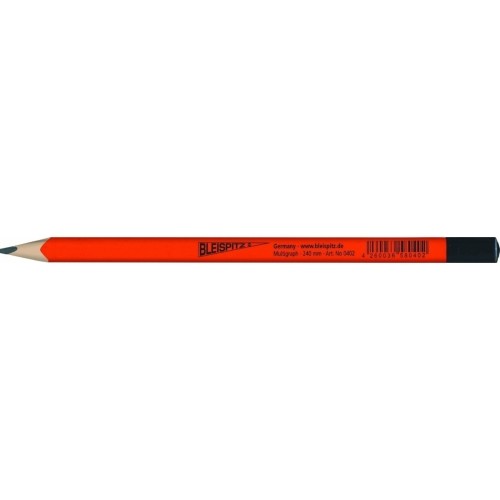 Carpenter's pencil, soft 7B, 240mm