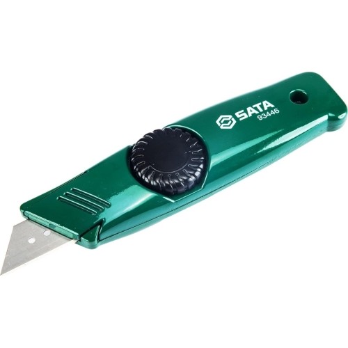 Zinc alloy utility knife 19mm with 5 spare blades