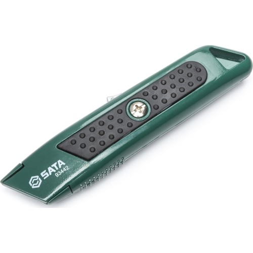 Self-retracting utility knife 19mm with 5 spare blades