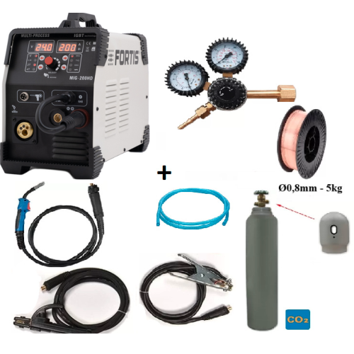 KIT Welding machine MIG Fortis, MIG-200HD