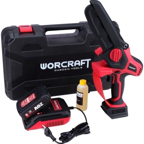 Akumuliatorinis grandininis mini pjūklas su plastikine dėže 20V LI-ION