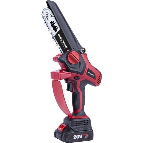 Akumuliatorinis grandininis mini pjūklas su plastikine dėže 20V LI-ION