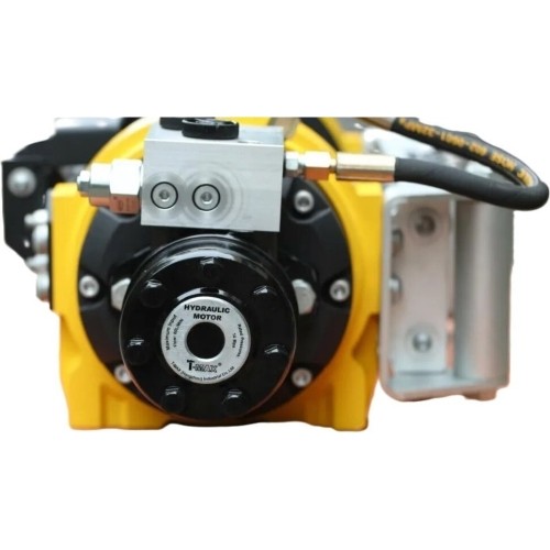 Hydraulic winch with radio remote control 24V 22500Lbs/10215kg
