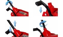 Domkratas su ratukais 3.0t