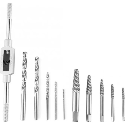 Screw extractor set and HSS drill bits 11pcs.