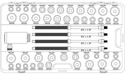 Universalus įvorių presavimo rinkinys su hidrauliniu cilindru