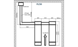 Scissor hydraulic lift, 3.0t