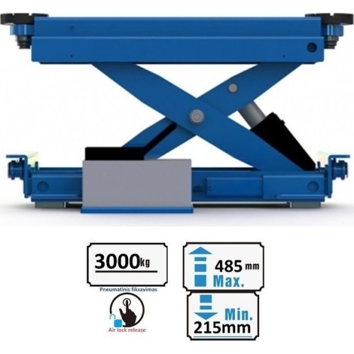 The second lifting trolley (pneumatic) 3t