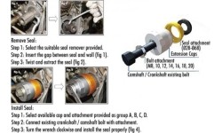 Master crank seal remover / installer kit 27pcs
