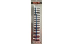 1/2" Dr. Deep socket set 15pcs. 12pt