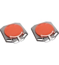 Pasukimo lėkščių ratų suvedimui rinkinys (2vnt) (raudonos)